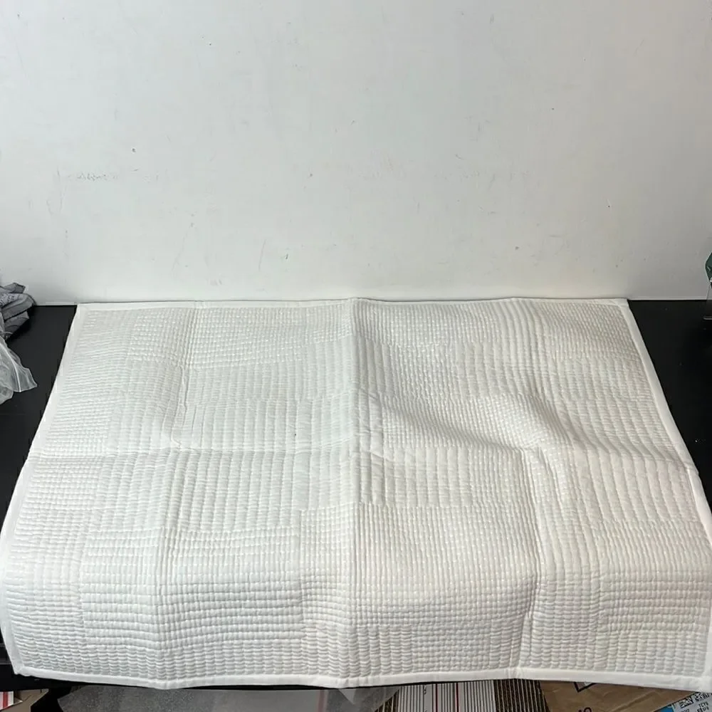 Pottery Barn Grid stitched sham